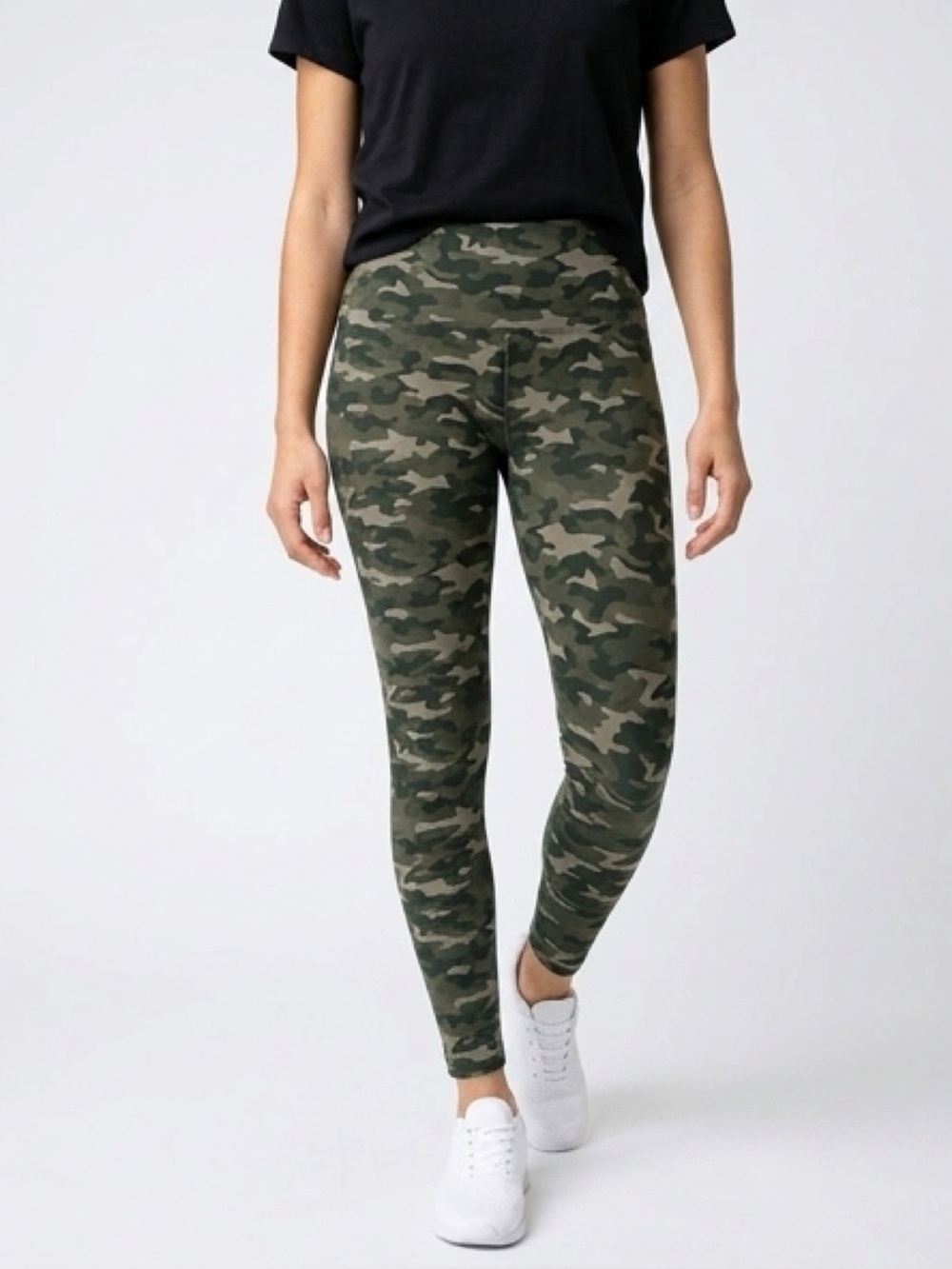 New-Casablanca Camo High-Waist Leggings - Women's Green Camo Size- Medium